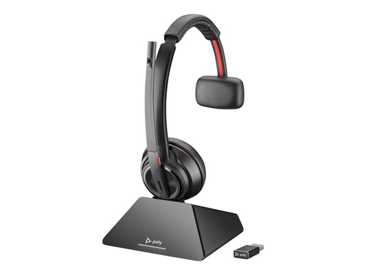 HP POLY SAVI OFFICE W8210 OTH WIRELESS UC MONO DECT HEADSET,PC/DESKPHONE/PHONE, USB-A