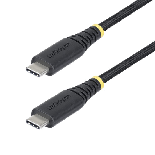 Star Tech 6ft (2m) USB-C Charging Cable, Durable and Ultra-Flexible, 240W (5A) PD EPR, USB 2.0 Laptop Charger Cable, USB-IF Certified, Rugged USB-C Charging Cord