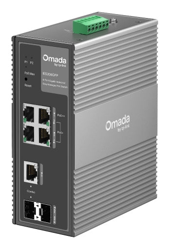 Omada 6-Port Gigabit Industrial Easy Managed Switch-IES206GPP