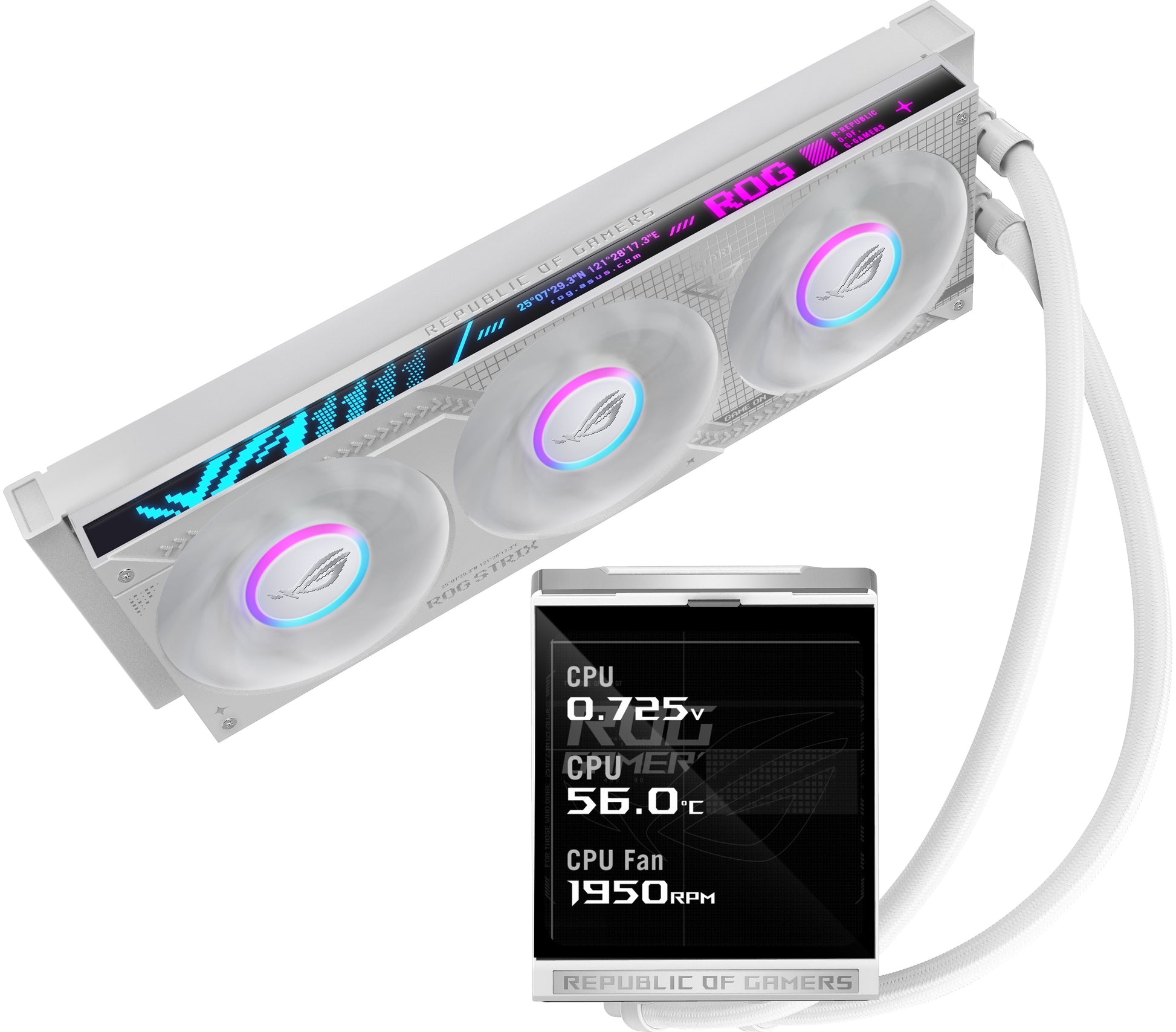 ASUS ROG Strix LC IV 360 ARGB LCD White Edition Processor Liquid cooling kit 12 cm product image