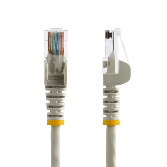 Star Tech Cat5e Patch Cable with Snagless RJ45 Connectors - 5 m, Grey
