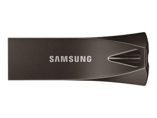 SAMSUNG (BAR PLUS) 128GB USB DRIVE, 300R/50W MB/s, USB 3.1, GREY METALLIC, 5YR WTY