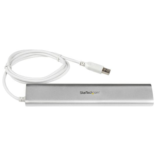 Star Tech 7-Port USB Hub, USB A to 7x USB-A Ports, USB 5Gbps, Rugged Design, Bus or Self-Powered, Portable Laptop USB 3.0 Hub Expansion with Power Supply