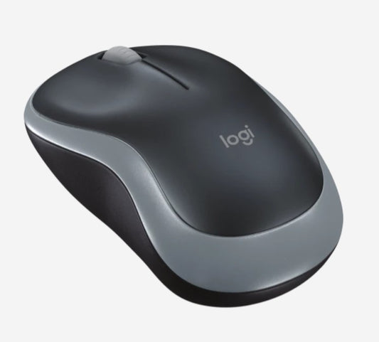 LOGITECH M185 WIRELESS MOUSE -GREY, 2.4GHZ USB RECEIVER, PLUG & PLAY, BUTTON(3) - 3YR WTY