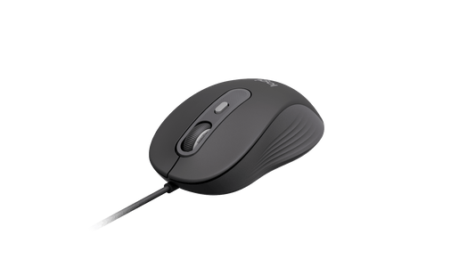 LOGITECH M520 FOR BUSINESS - WIRED MOUSE, USB-C, AMBIDEXTROUS, SILENT, GRAPHITE, 2YR WTY