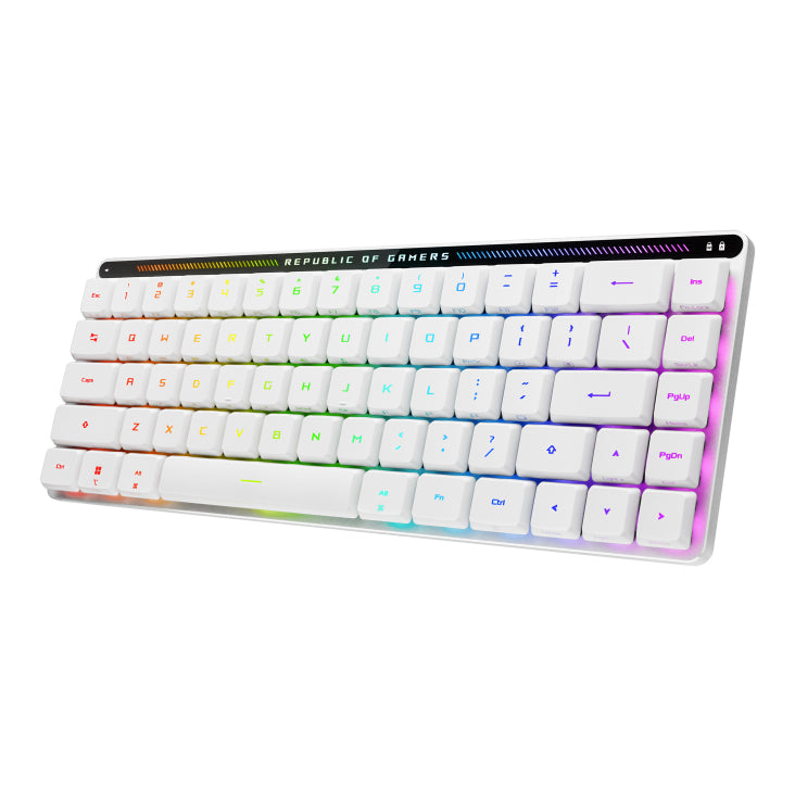 ASUS ROG Falchion RX Low Profile keyboard Gaming USB + RF Wireless + Bluetooth QWERTZ White product image
