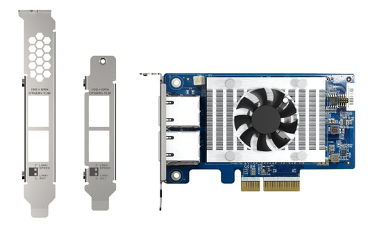 QNAP Dual 10GbE Ports with SR-IOV and iSCSI, Block-based, Supports Multiple Virtual Disk Modes[QXG-10G2T-X710]