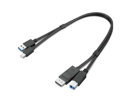 Lenovo 4X91D11453 USB cable USB 3.2 Gen 1 (3.1 Gen 1) 0.43 m USB A USB B Black