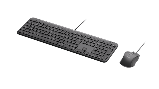 LOGITECH MK620, WIRED KEYBOARD AND MOUSE COMBO FOR BUSINESS, USB-C, GRAPHITE, 2 YR WTY