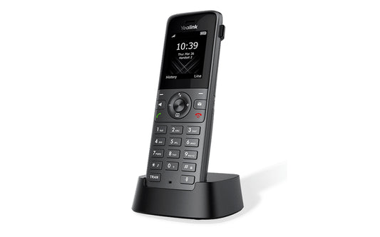 Yealink (W73H) SIP DECT IP Phone Handset, includes Charger Cradle, Rechargeable Battery, Belt Clip and Power Adapter