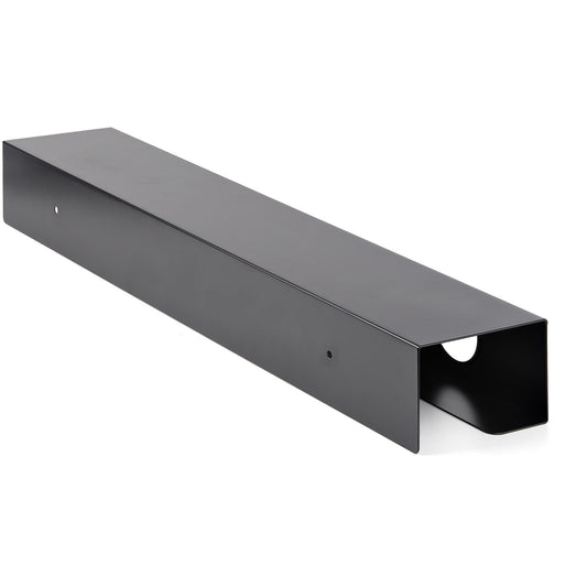 Star Tech Under Desk Cable Management Tray - Office/Standing Desk Cable Tray Organizer - Desk/Table Mount Holder for Cords/Wire/Power Strip - Computer Cable Manager - 23-1/2"L x 4-1/2"D
