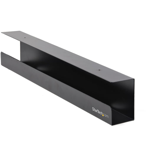Star Tech Under Desk Cable Management Tray - Office/Standing Desk Cable Tray Organizer - Desk/Table Mount Holder for Cords/Wire/Power Strip - Computer Cable Manager - 23-1/2"L x 4-1/2"D