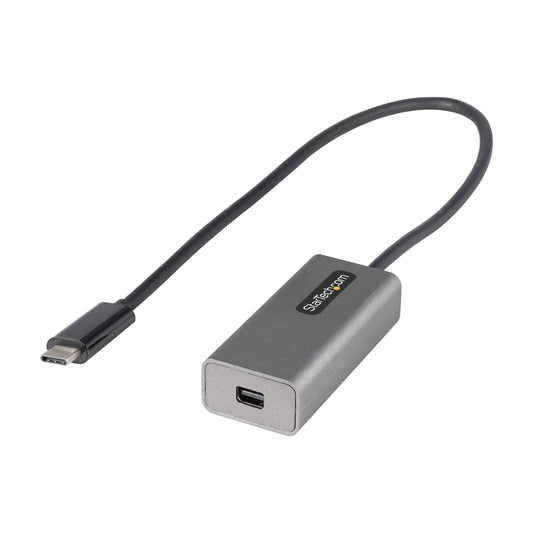 Star Tech USB C to Mini DisplayPort Adapter - 4K 60Hz USB-C to mDP Adapter Dongle - USB Type-C to Mini DP Monitor - Video Converter - Works w/Thunderbolt 3-12" Long Attached Cable - Upgraded Version of CDP2MDP