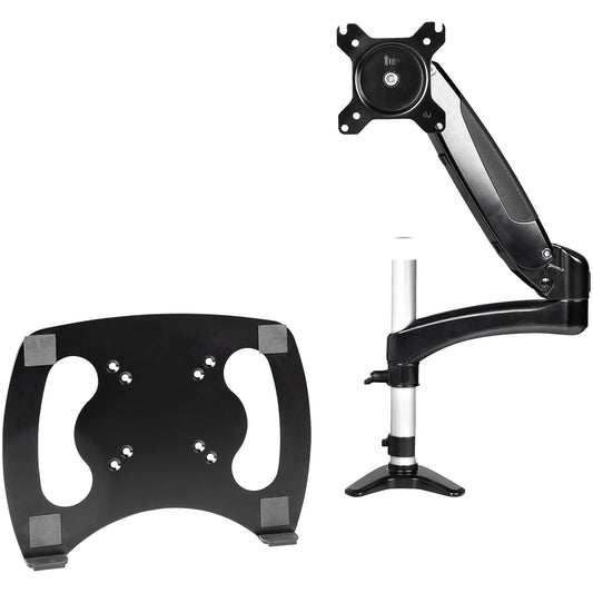 Star Tech Desk Mount Laptop Arm - Full Motion Articulating Arm for Laptop or Single 34" Monitor - VESA Mount Laptop Tray Bracket - Ergonomic Adjustable Notebook Stand - Desk-Clamp