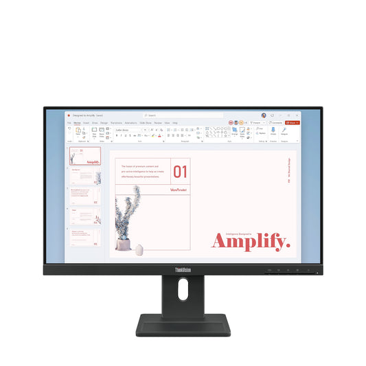 Lenovo ThinkVision E24-40 computer monitor 60.5 cm (23.8") 1920 x 1080 pixels Full HD LCD Black