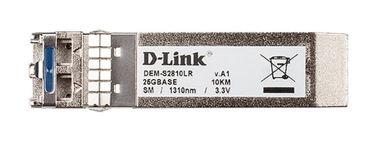 D-Link DEM-S2810LR network transceiver module Fiber optic 25000 Mbit/s SFP28 1310 nm