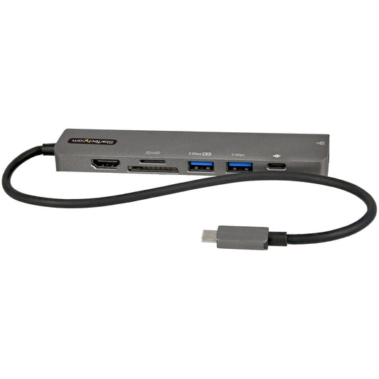 StarTech USB-C Multiport Adapter Hub, USB-C to 4K 60Hz HDMI, Gigabit Ethernet and 100W Laptop Charging for Macbook Pro / Air and Windows