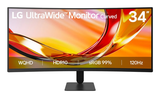 LG 34U601B-B computer monitor 86.4 cm (34") 3440 x 1440 pixels Dual WQHD LCD Black product image