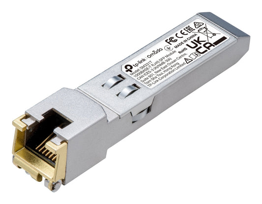 1000BASE-T RJ45 SFP Module
SPEC: 1000Mbps RJ45 Copper Transceiver, Plug and Play with SFP Slot, Up to 100 m Distance (Cat5e or above)