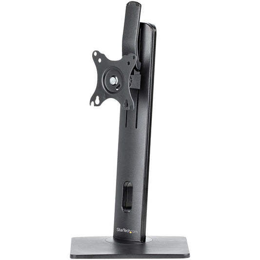 Star Tech Free Standing Single Monitor Mount - Height Adjustable Monitor Stand - For VESA Mount Displays up to 32" (15lb/7kg) - Ergonomic Monitor Stand for Desk - Tilt/Swivel/Rotate