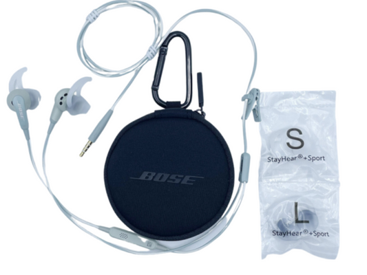 Bose SoundSport Wired 3.5mm Jack Earphones In-ear Headphones White [As New - Refurbished]