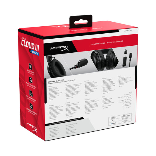 HyperX Cloud III S Wireless - Gaming Headset (Black)