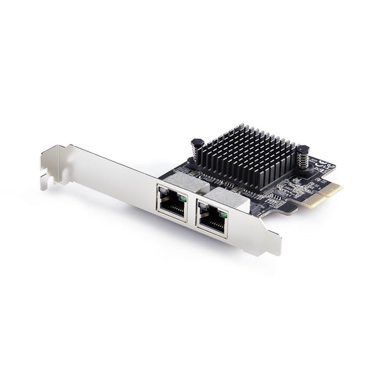 Star Tech 2-Port 5G Gigabit PCIe Network Adapter Card, 5G/2.5G/1G/100M/10M PCI Express LAN Card, Realtek RTL8126, Windows and Linux, TAA Compliant