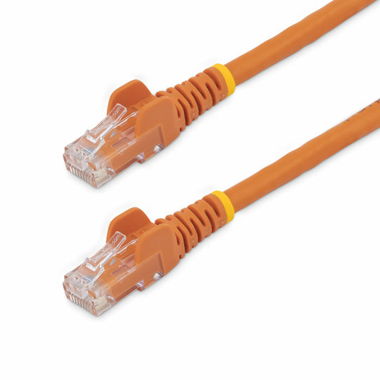 StarTech 3m CAT6 Ethernet Cable - Orange CAT 6 Gigabit Ethernet Wire -650MHz 100W PoE RJ45 UTP Network/Patch Cord Snagless w/Strain Relief Fluke Tested/Wiring is UL Certified/TIA