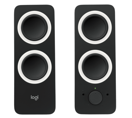 LOGITECH Z200 STEREO SPEAKERS,RMS(5W),3.5MM(1),BLACK,2YR WTY