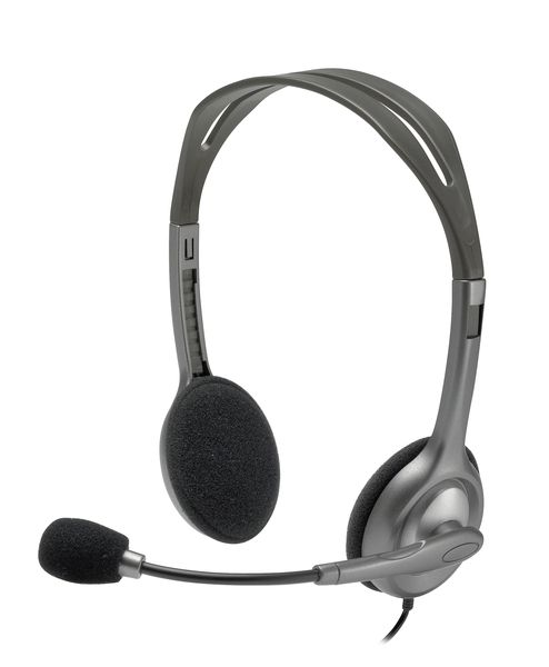 LOGITECH H110 STEREO HEADSET - WIRED, 3.5MM CONNECTOR- 2 YR WTY
