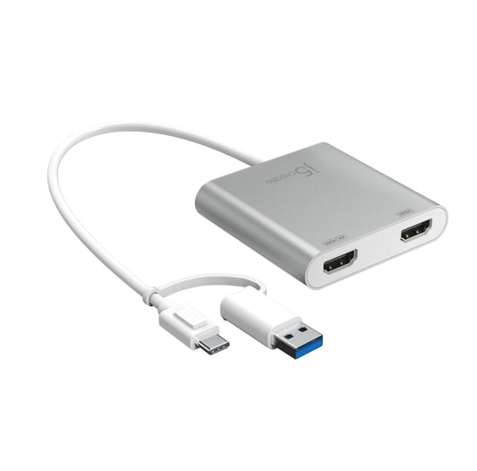 j5create JCA365-N USB-C® to Dual HDMITM Multi-Monitor Adapter