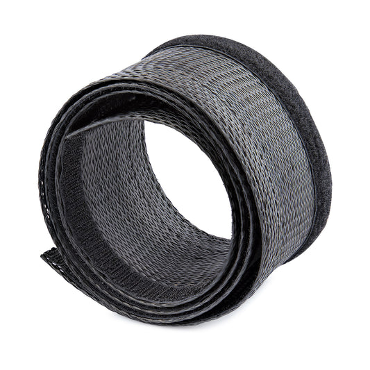 Star Tech 10ft (3m) Cable Management Sleeve, Trimmable Heavy Duty Cable Wrap, 1.2" (3cm) Dia. Polyester Mesh Computer Cable Manager/Protector/Concealer, Black Cord Organizer/Hider