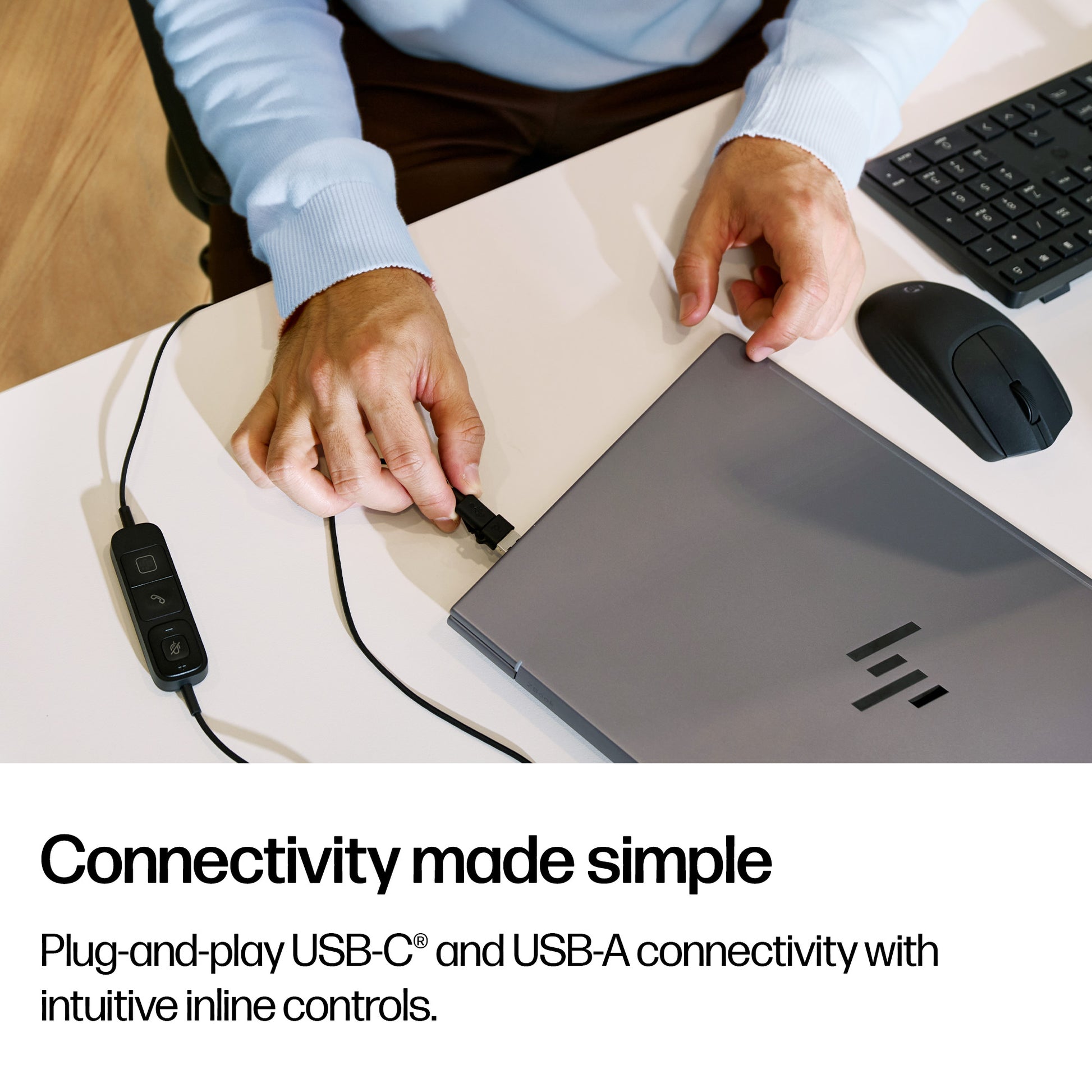 HP Poly Mission 425 Stereo USB Wired Headset