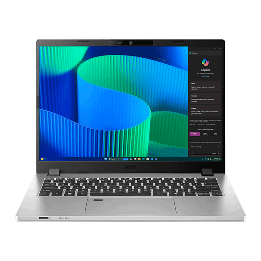 Acer TMP214-56 Core i7-150U/1 x 16GB DDR5/512GB PCIe NVMe SSD/14" WUXGA IPS 16:10/IntelÆ Graphics/Win 11 Pro/FP/IntelÆ Wireless Wi-Fi 6E/Webcam/3 Yr Onsite WTY