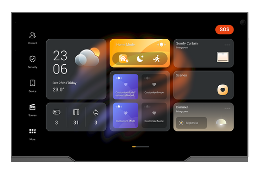 AKUBELA 10.36 TOUCH SCREEN WITH CAM IN GREY ZIGBEE GATEWAY ANDROID 12 VERSION