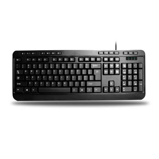 Adesso AKB-132UB Spill-Resistant Multimedia Desktop Keyboard (USB)