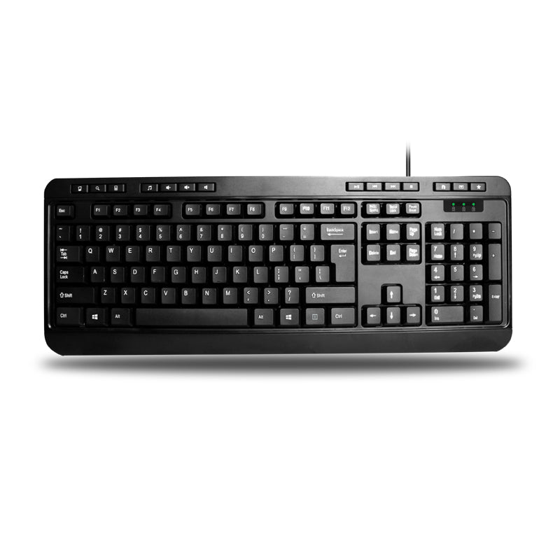 Adesso AKB-132UB SPILL RESIST DESKTOP KEYBOARD USB 10+1