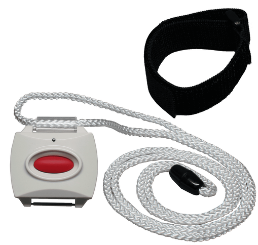 Alula Security - Panic Button RED with Neck Pendent & Wrist Strap