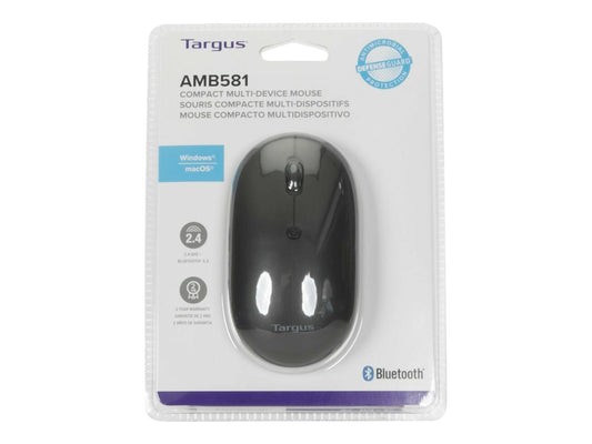 TARGUS COMPACT MULTI-DEVICE ANTIMICROBIAL WIRELESS MOUSE