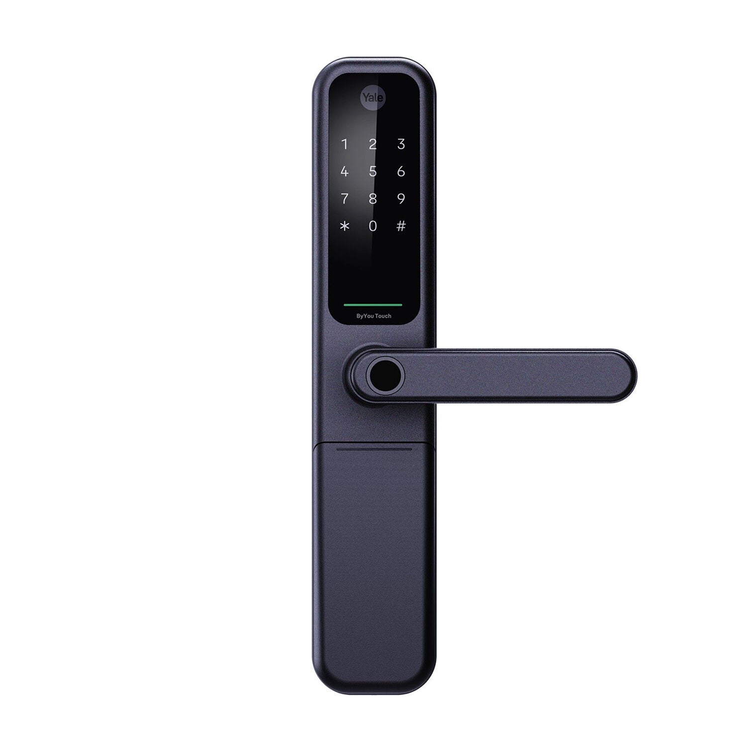 Yale ByYou Pro Smart Mortice Lock, 60 mm Backset – Matte Black (YBYM/60/HK)