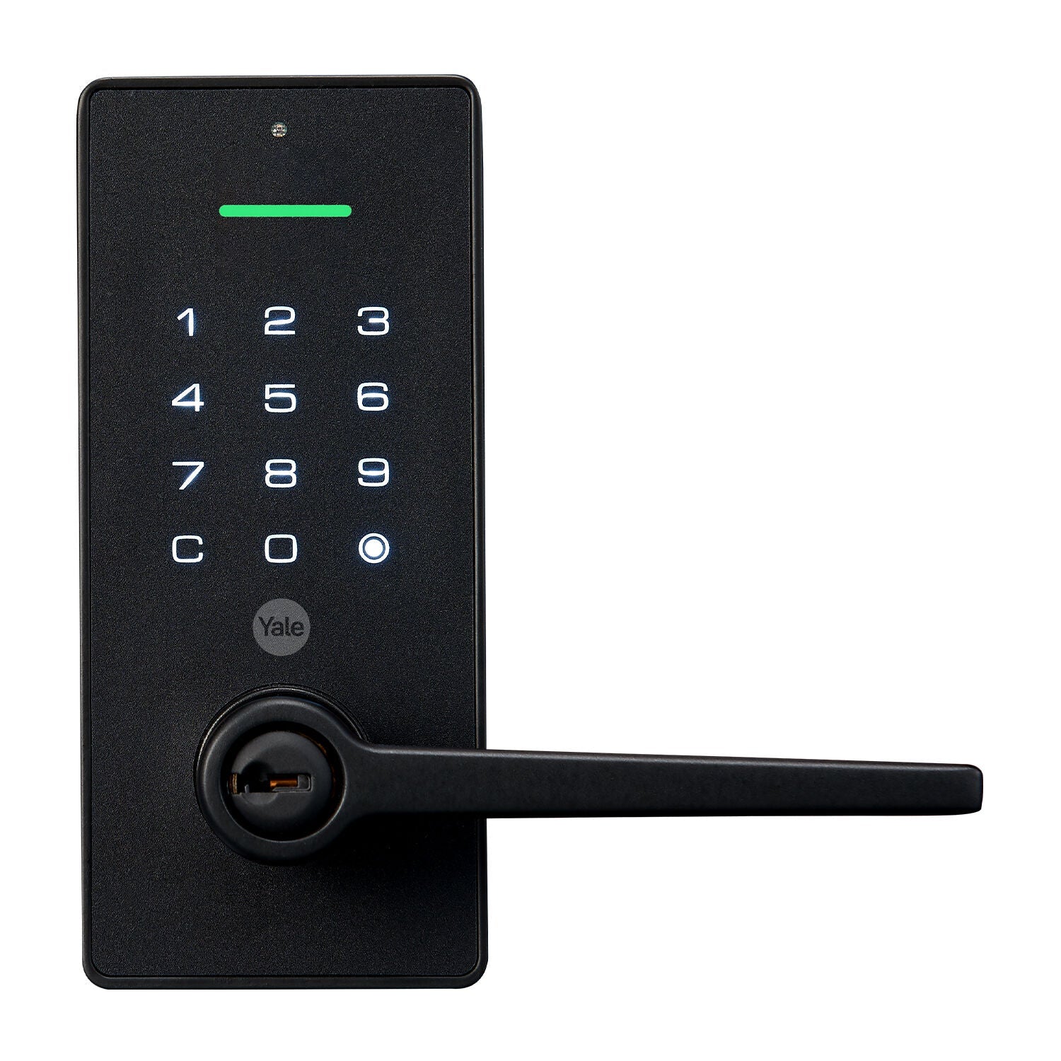 Yale Libi Digital Lever Lock, Keyed – Matte Black (YLBL226NRMBK)