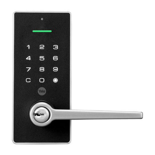 Yale Libi Digital Lever Lock, Keyed – Satin Nickel (YLBL226NRSN)