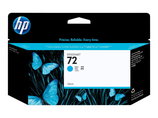 HP 72 130-ML CYAN INK CARTRIDGE - 790/1300/2300/1200