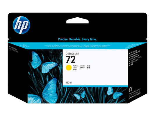 HP 72 130-ML YELLOW INK CARTRIDGE - 790/1300/2300/1200