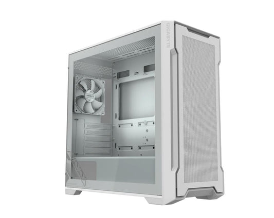 GIGABYTE C102 GLASS ICE Mid Tower case, H450x W210x D450 mm, White, 5 Expansion slots, 2x 3.5' Drive Support, 2 + 1 x 2.5' Drive Support, USB 3.0 x2