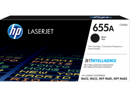 HP 655A BLACK ORIGINAL LASERJET TONER CARTRIDGE
