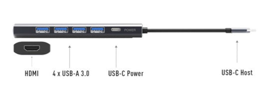 COMSOL USB-C TO 4K HDMI MULTI-PORT ADAPTER