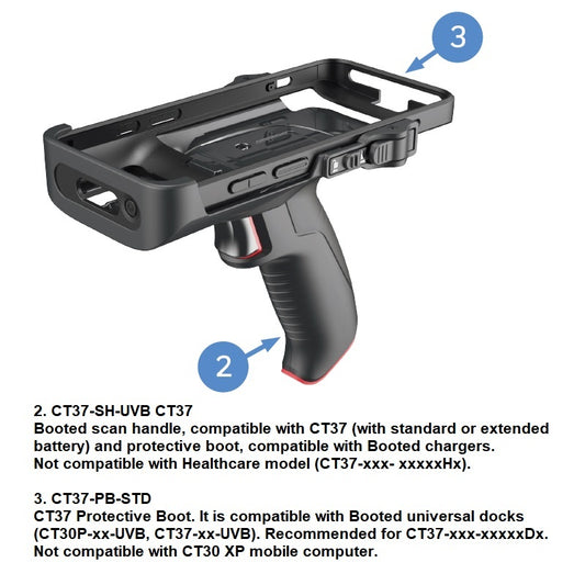 CT37 PROTECTIVE BOOT, COLOR BLACK. RECOMMEND FOR CT37 DEVICEIT IS COMPATIBLE WITH DEVICES