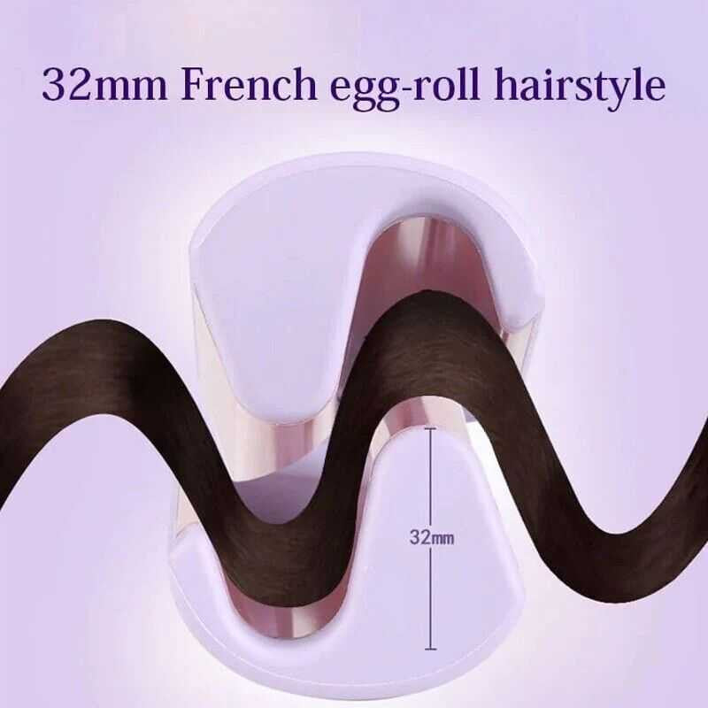 Curling Iron Hair Waver Curler Adjustable Temperatures AU - Pink Color - [High Quality]
