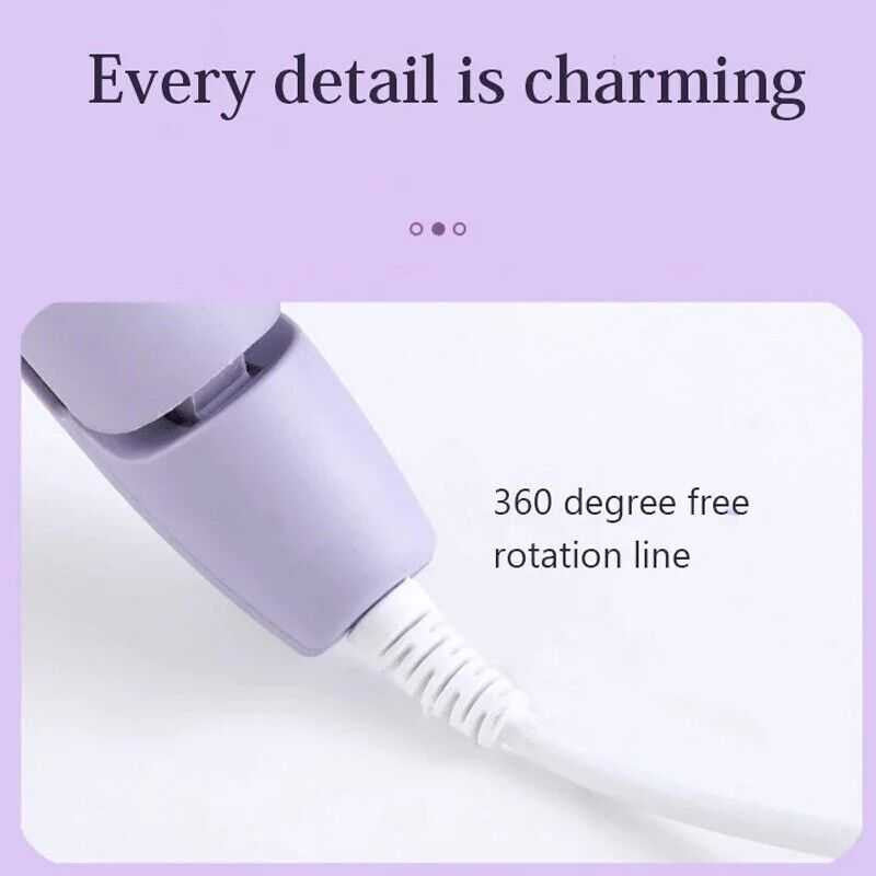 Curling Iron Hair Waver Curler Adjustable Temperatures AU - Pink Color - [High Quality]